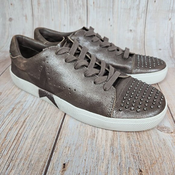 Mercer Edit bronze Catcall leather upper sneakers, size 8 - Picture 1 of 8